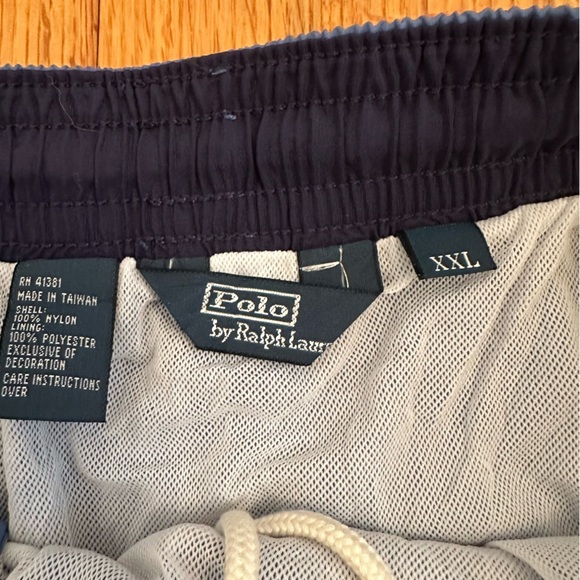 Men's POLO RALPH LAUREN  Blue Swimsuit Trunks XXL 2XL NWT NEW(A1 - Picture 12 of 14